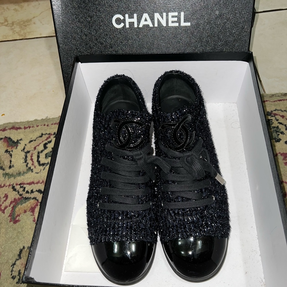 Chanel Patent Leather Sneaker 41
